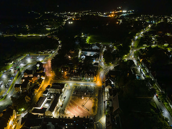 The bright lights of Portree.