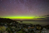 The northern lights from Staffin beach.
